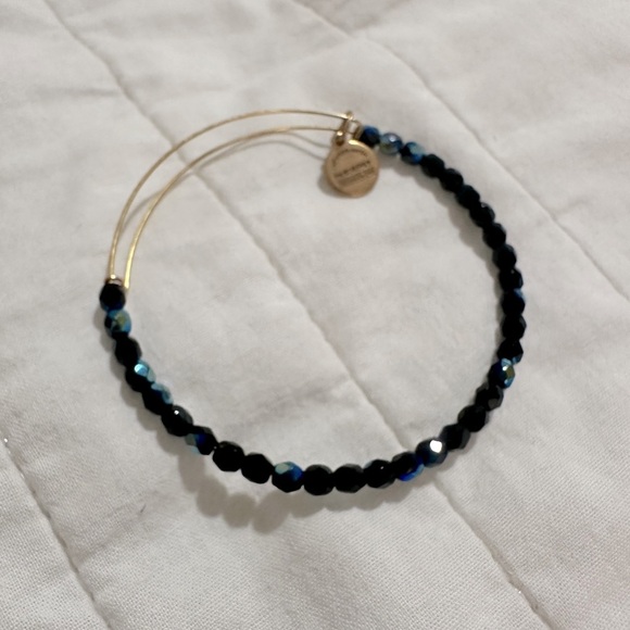 Elegant Black and Blue Beaded Bracelets SET OF 3 - Picture 3 of 5